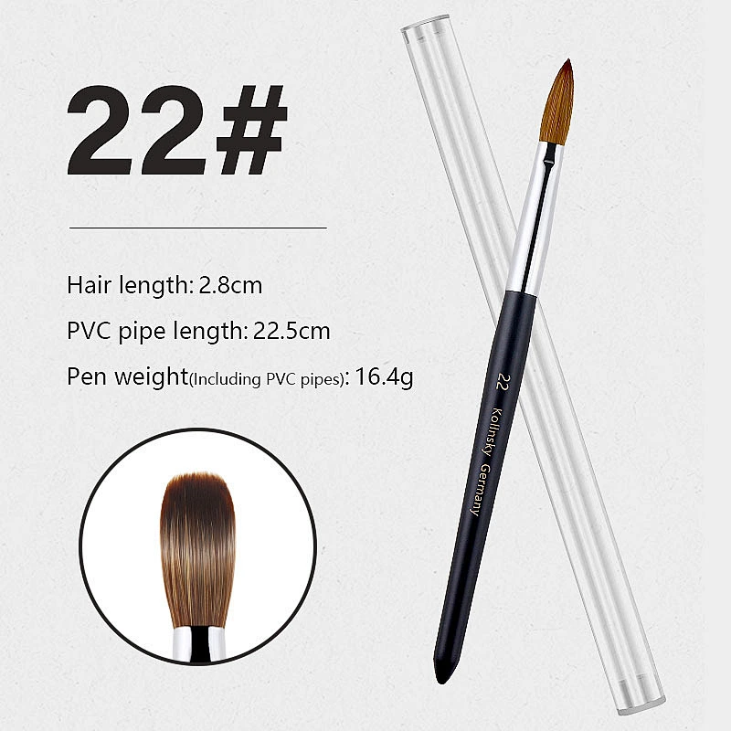 High Quality 100% Pure Kolinsky Nail Brush